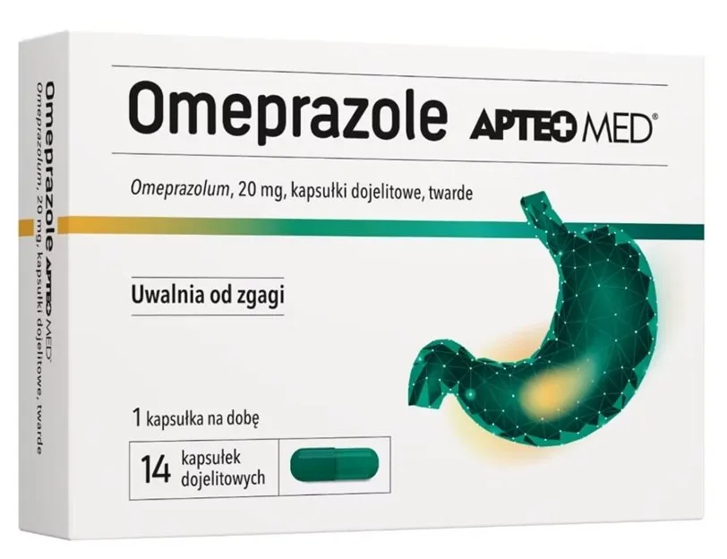 Омепразол apteo med капсулы, кишечнорастворимые, твердые