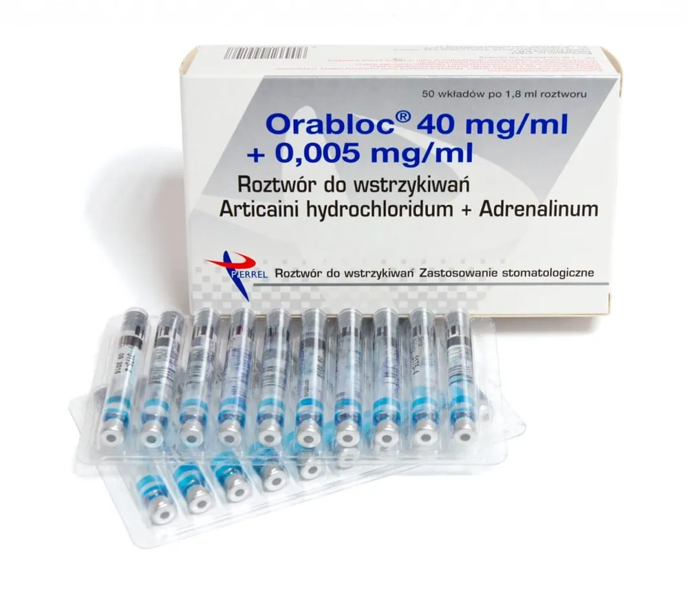 Orabloc solución para inyección