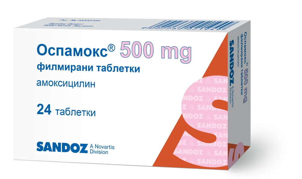 Ospamox 500 mg compresse, rivestite con film