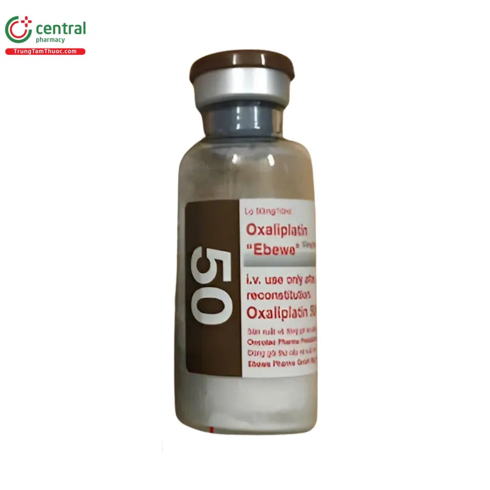 Oxaliplatino Ebewe concentrado para preparación de solución para infusión