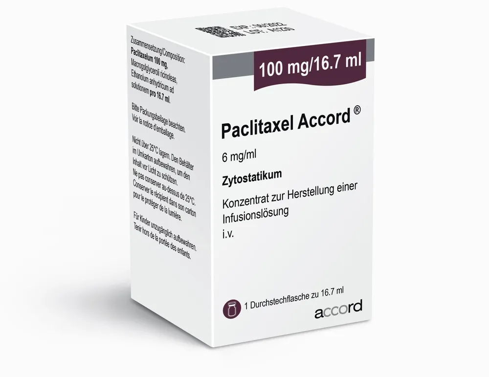 Paclitaxel accord solution for infusion, concentrate