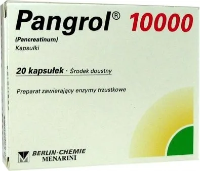 Пангрол 10 000 капсулы, кишечнорастворимые, твердые