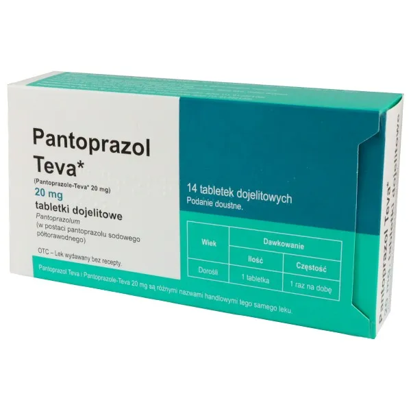 Pantoprazol Teva comprimidos, vaginales