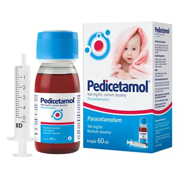 Pedicetamol solución, oral