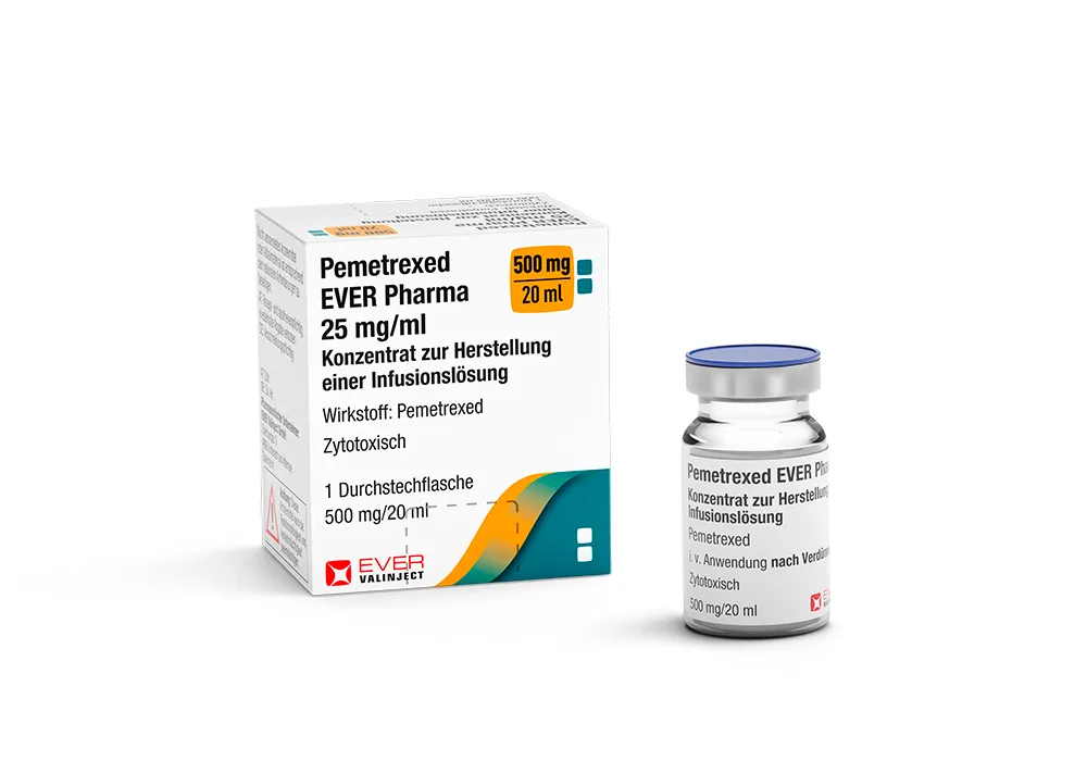 Pemetrexed Ever Pharma concentrado para preparación de solución para infusión