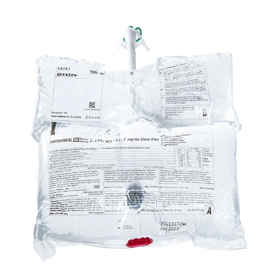 Physioneal 40 Clear-Flex solución, para diálisis peritoneal