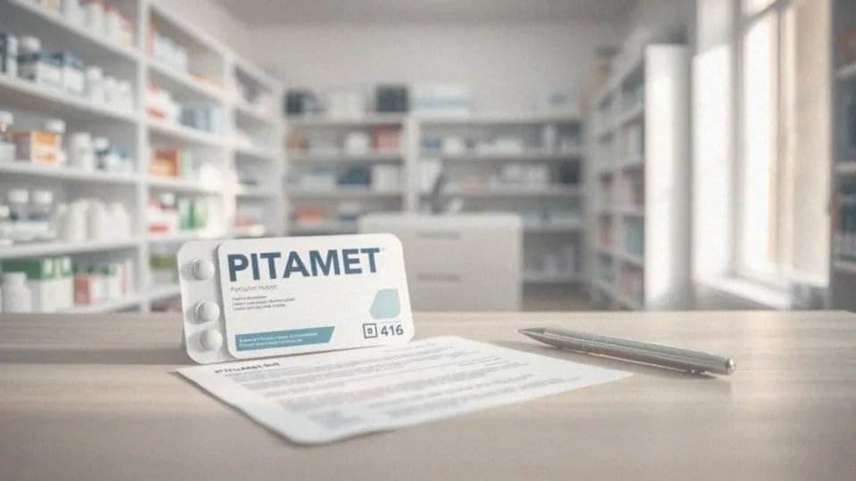 Pitamet tablets, film-coated