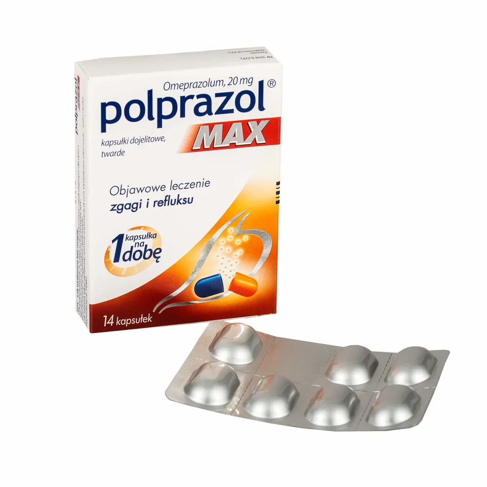 Polprazol Max cápsulas, intestinales, duras