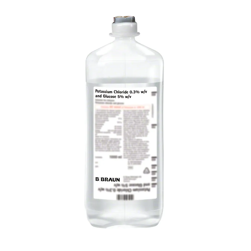 Potassium chloride 0,3% + glucose 5% b. braun solution for infusion
