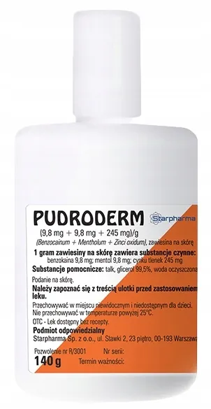 Pudroderm sospensione, cutanea