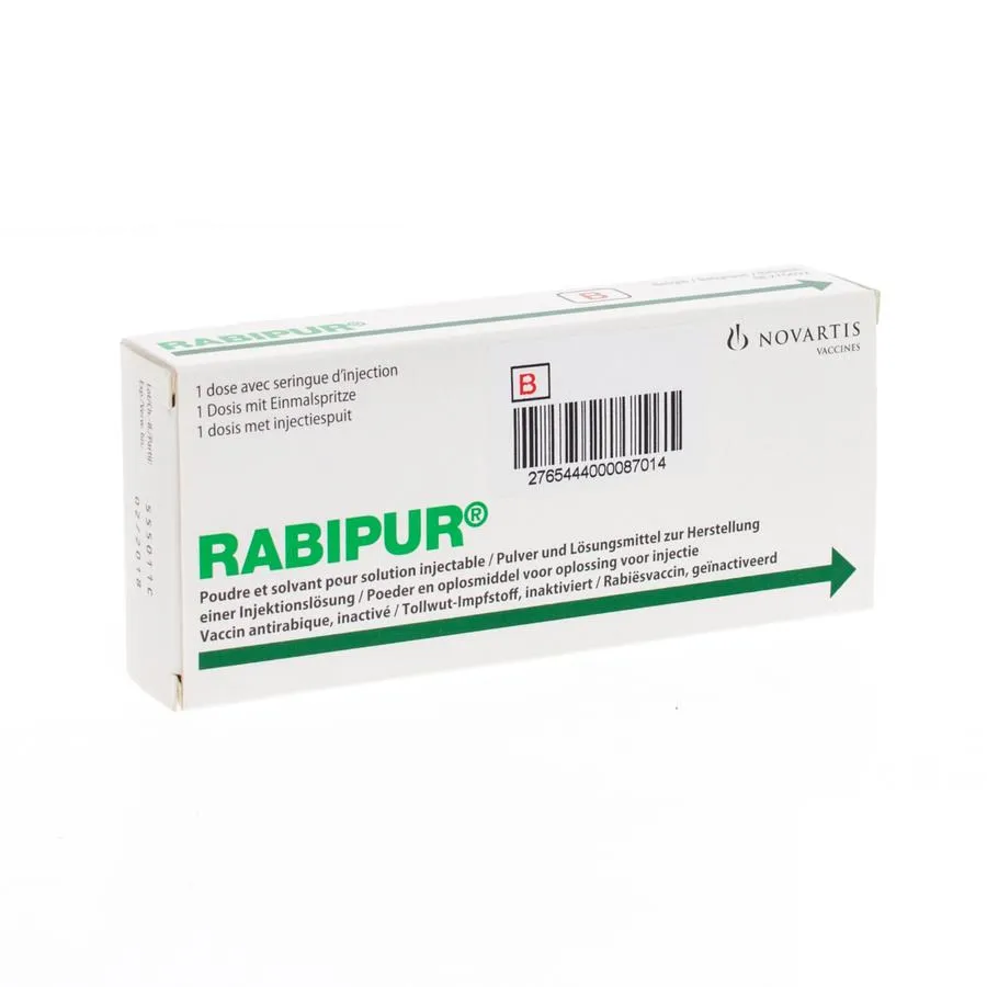 Rabipur solution for injection, powder and solvent for preparation of solution for injection in prefilled syringe