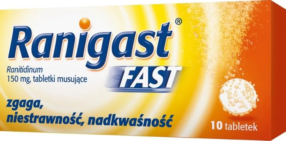 Ranigast fast tablets, effervescent