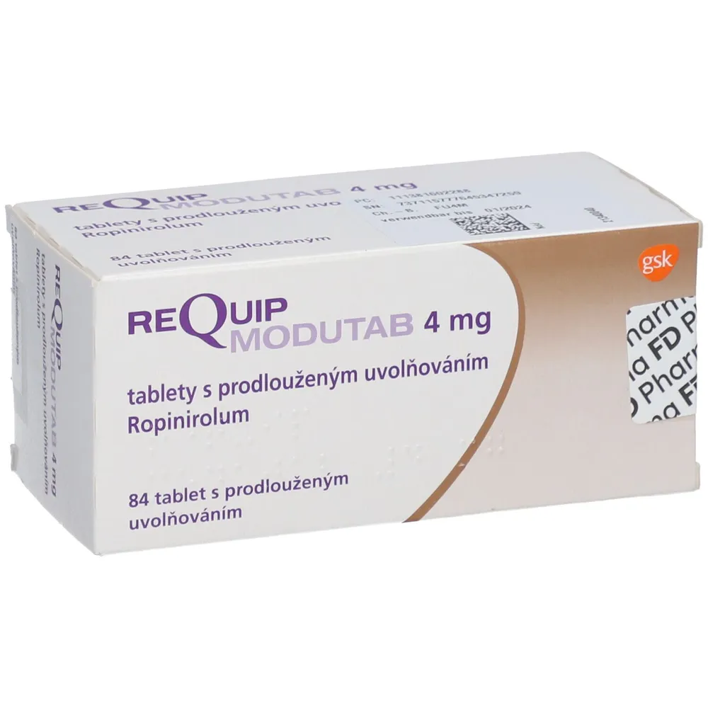 Requip modutab tablets, prolonged release