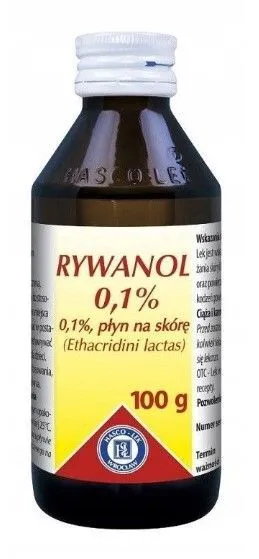 Риванол 0,1% раствор, наружный