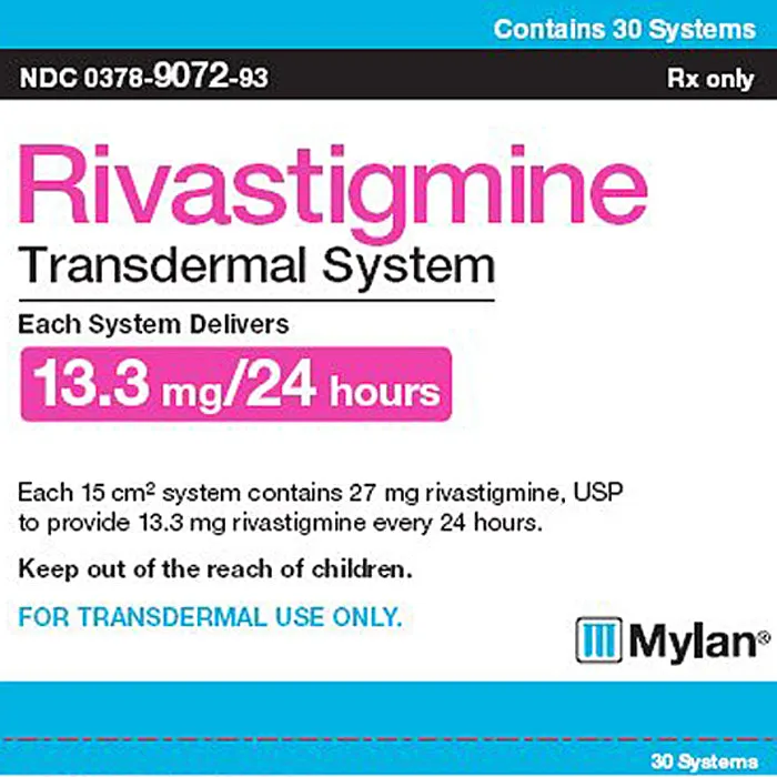 Rivastigmine mylan plaster, transdermal system