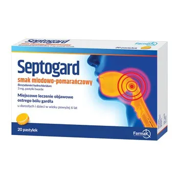 Septogard sabor a miel y naranja compresse, rivestite con film