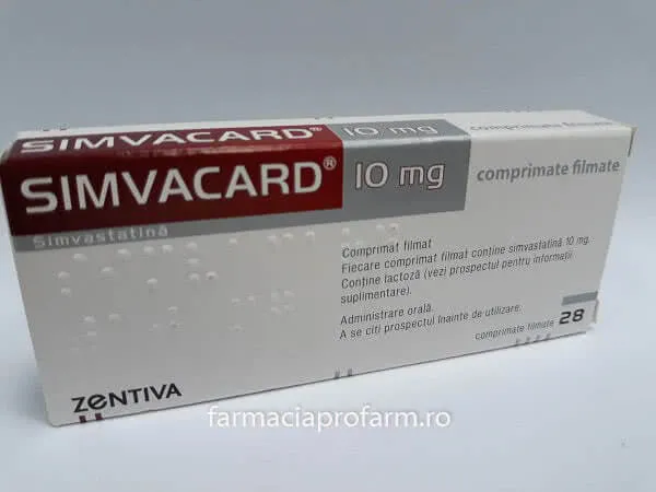 Simvacard 10 compresse, rivestite con film