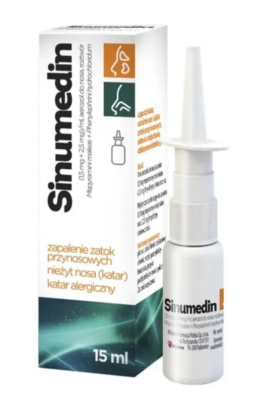 Sinumedin spray, nasal, solución