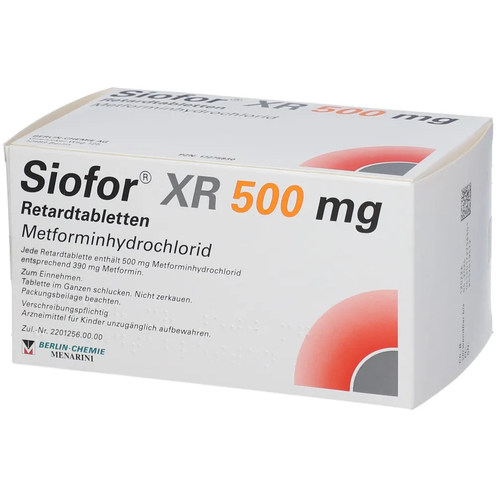 Siofor XR 500 mg comprimidos de liberación prolongada comprimidos de liberación prolongada