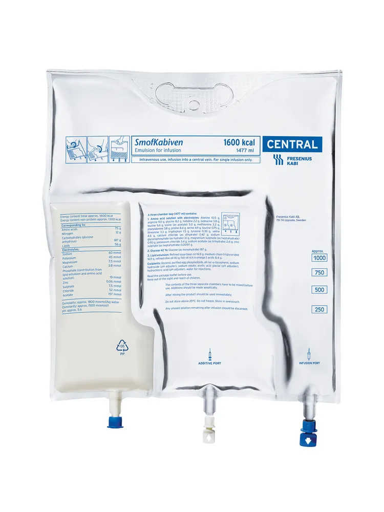 SmofKabiven Peripheral emulsión para infusión