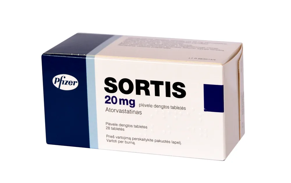Sortis 20 comprimidos recubiertos