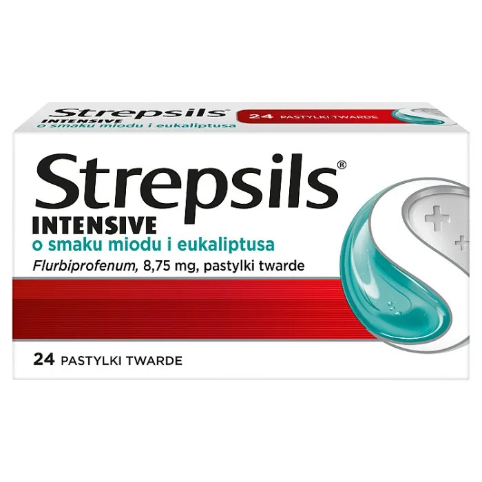 Strepsils Intensive con sabor a miel y eucalipto comprimidos, recubiertos con película