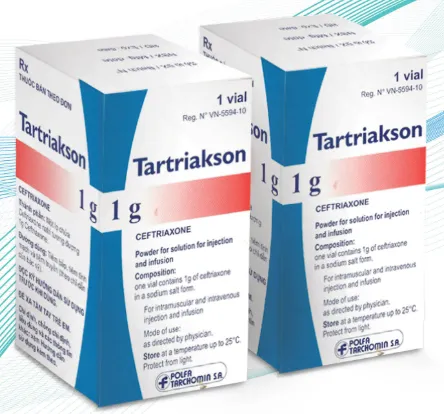 Tartriaxon powder for preparation of solution for injection and infusion