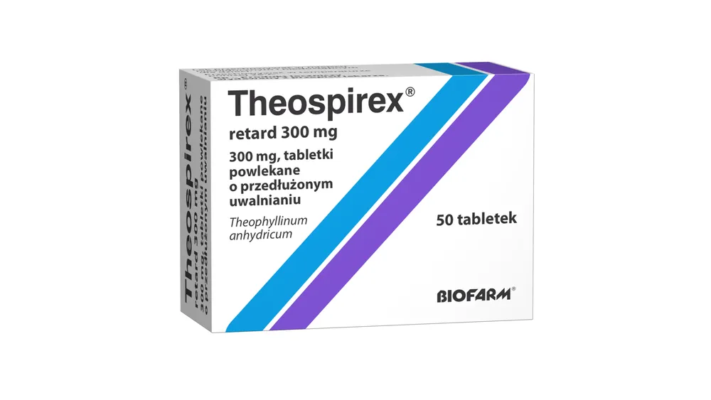 Theospirex retard 300 mg tablets, film-coated, prolonged release
