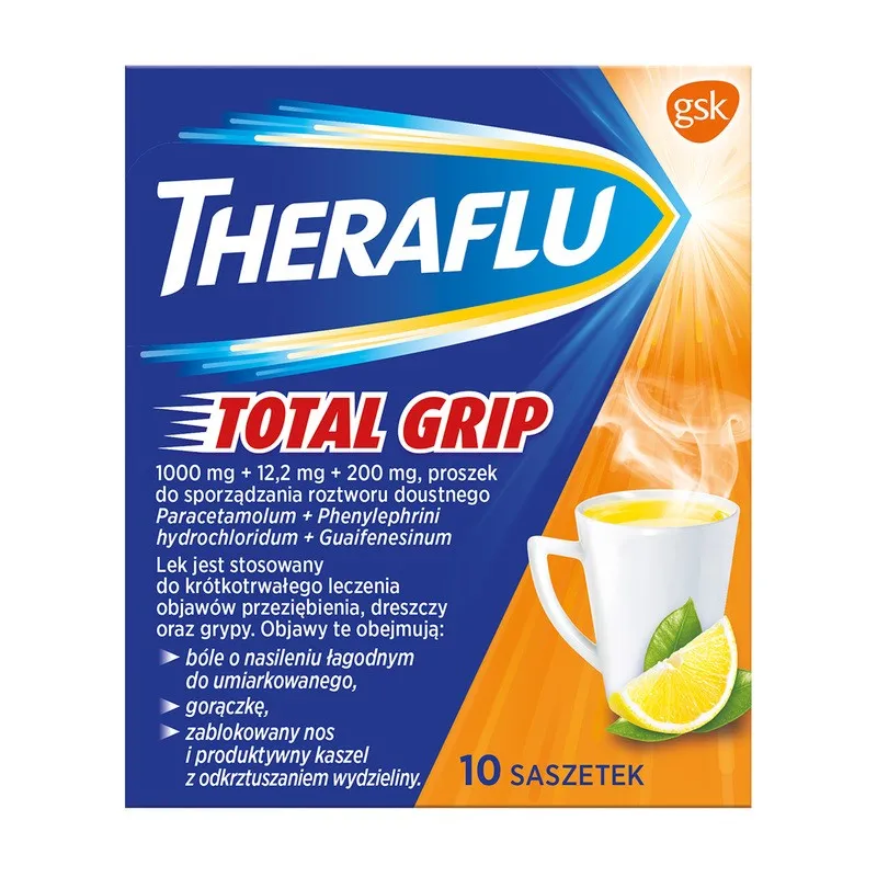 Theraflu Total Grip polvo para preparación de solución oral