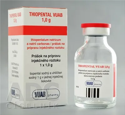 Тиопентал vuab раствор для инъекций, порошок для приготовления