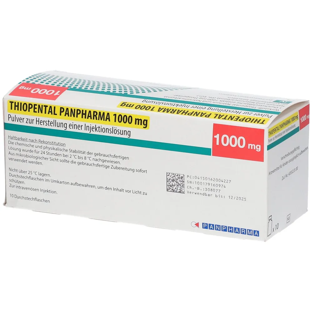 Thiopental panpharma powder for preparation of injection solution