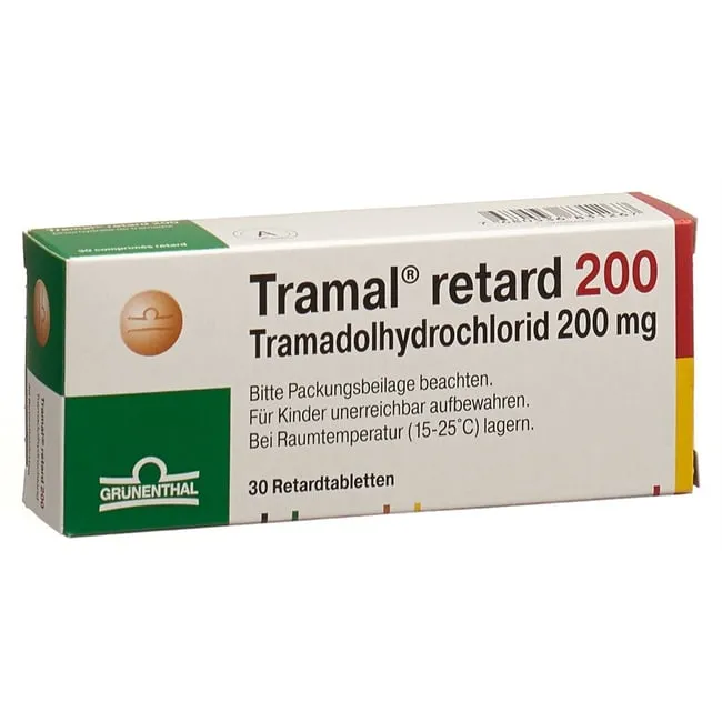 Tramal retard 200 tablets, prolonged release