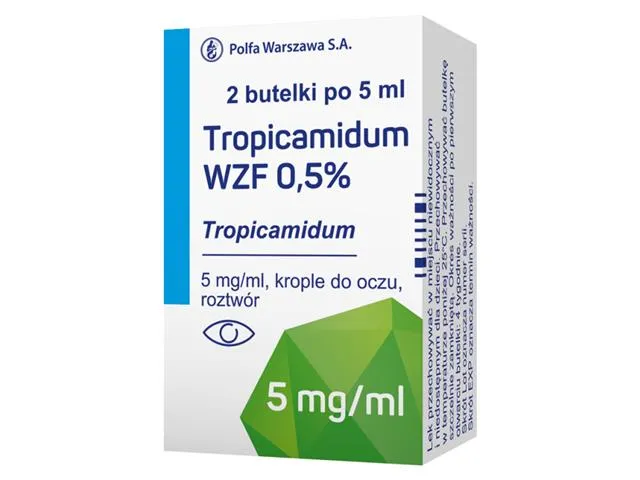 Tropicamida Wzf 0,5% gotas, oculares solución