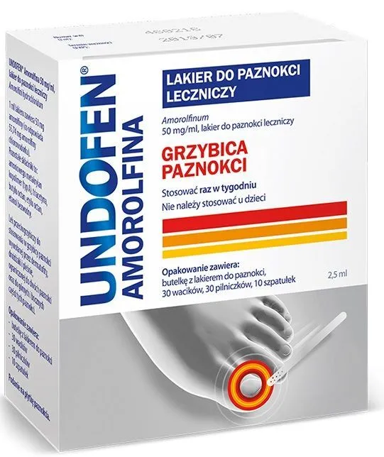 Undofen amorolfine nail polish, medicinal