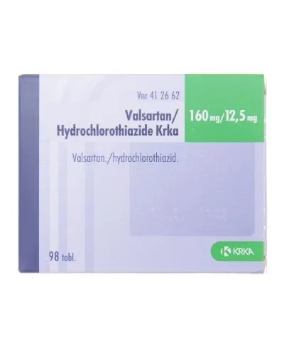 Valsartán e hidroclorotiazida Krka comprimidos recubiertos