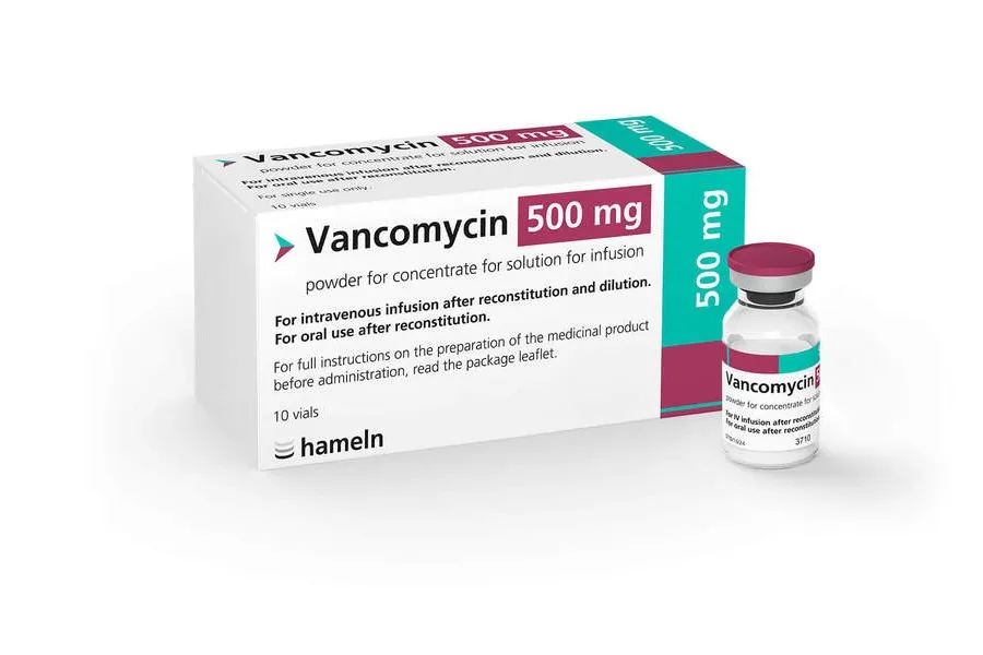 Vancomycin pharmline powder for preparation of concentrate for infusion solution