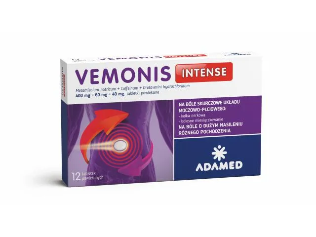 Вемонис intense таблетки, покрытые оболочкой