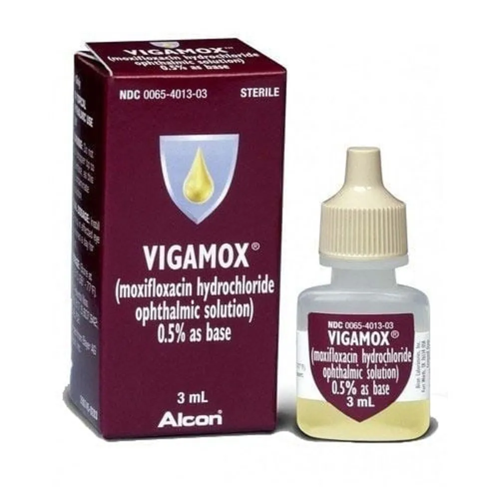 Vigamox gotas, oculares solución