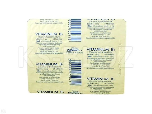 Vitaminum B1 Richter comprimidos