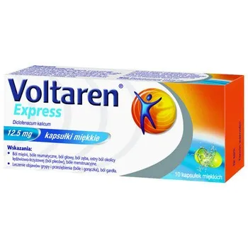 Voltaren express capsules, soft gelatin
