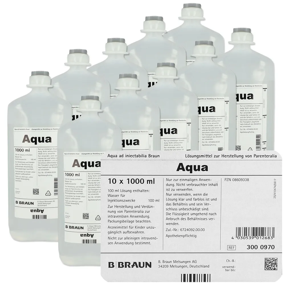 Water for injections braun solution for preparation of parenteral drugs