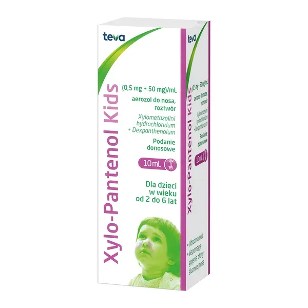 Xilometazolina + dexpanthenol Teva Kids spray, nasal, solución