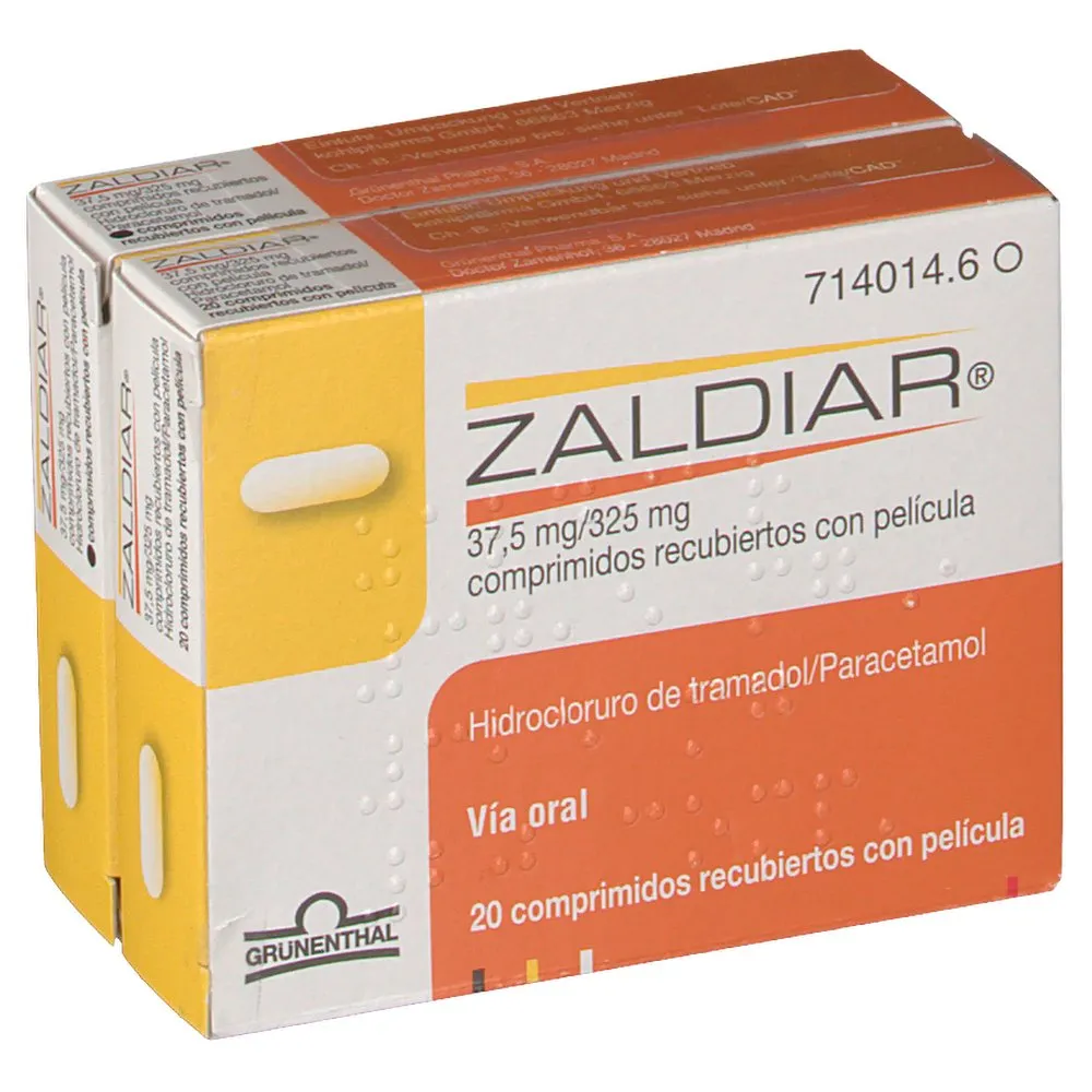 Zaldiar comprimidos recubiertos
