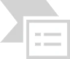 Серый графический элемент в форме стрелки с правой стороны и квадрат с тремя горизонтальными линиями внутри, символизирующий текстовый блок