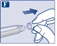 Hand unscrewing the cap from the pen injector, preparing for in