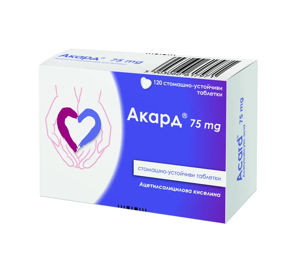 Acard tablets, enteric-coated