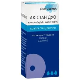 Akistan duo drops, ophthalmic solution
