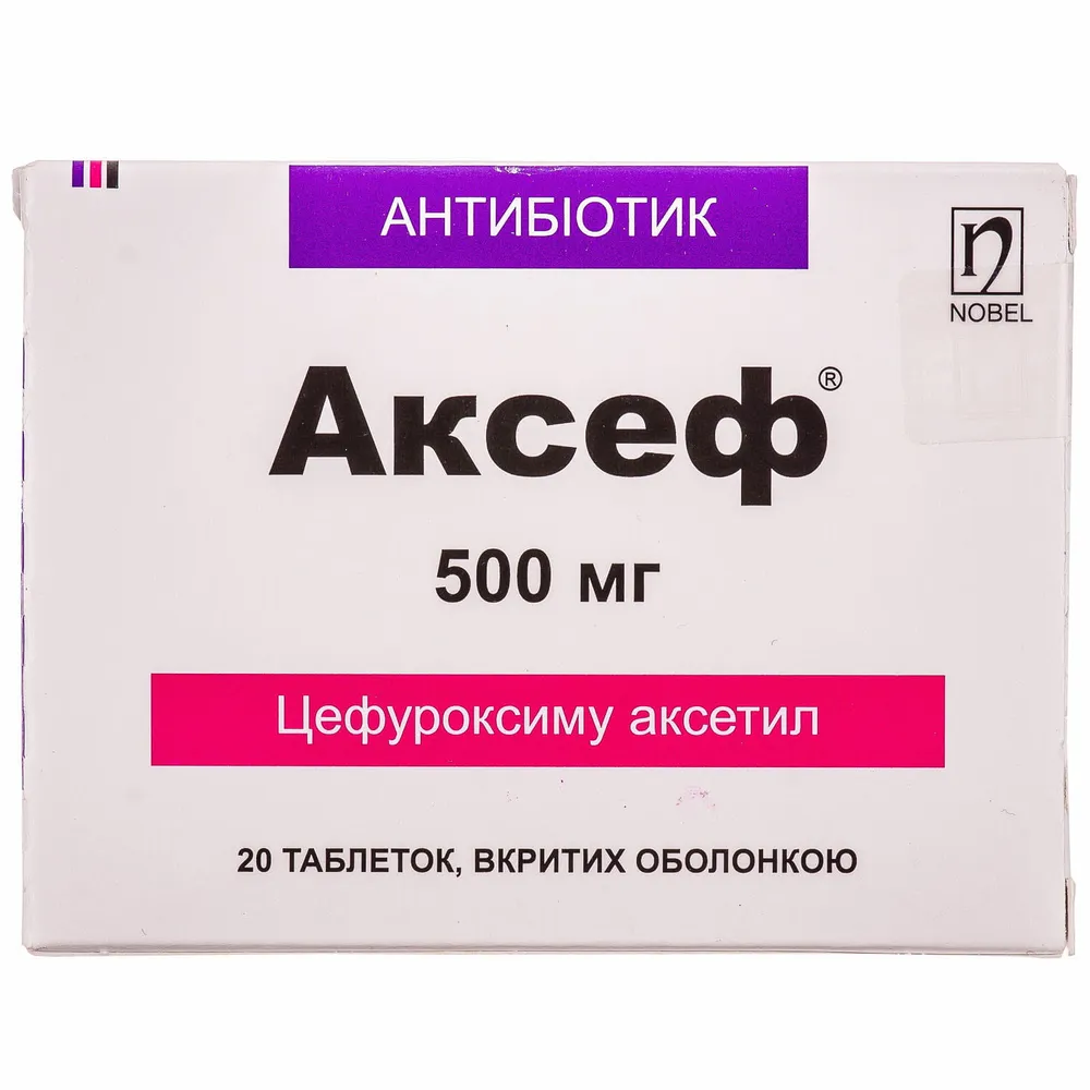 Axef tablets, film-coated