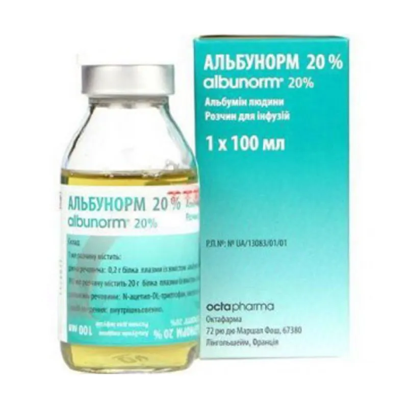 Albunorm 20% soluzione per infusione