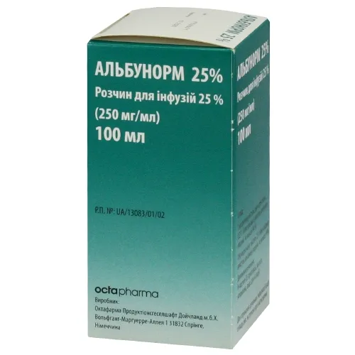 Albuminorm 25 % solution for infusion